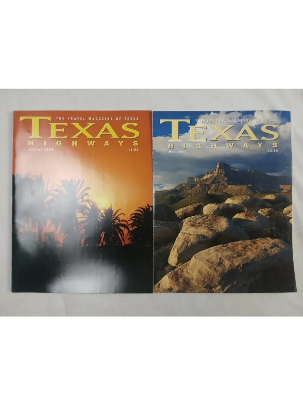 TEXAS HIGHWAYS Lot Of 8 Vintage Magazines 1997-1998 Travel Family Photography